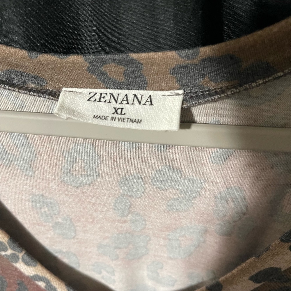 Zenana Leopard Print Maxi Dress